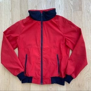 80s Racer Windbreaker Jacket S Red Blue